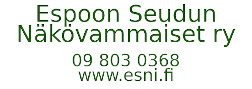 Espoon Seudun Näkövammaiset ry logo